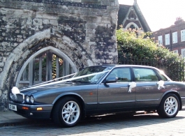 Modern Jaguar XJ6 for weddings in Rochester